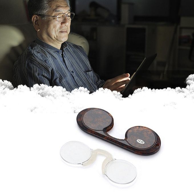 Frameless Presbyopia Gl Es Portable Soft Sili One Nose  Lip Presbyopia Gl Es  Lip Nose Reading Presbyopia Gl Es-Hawksbill-150°