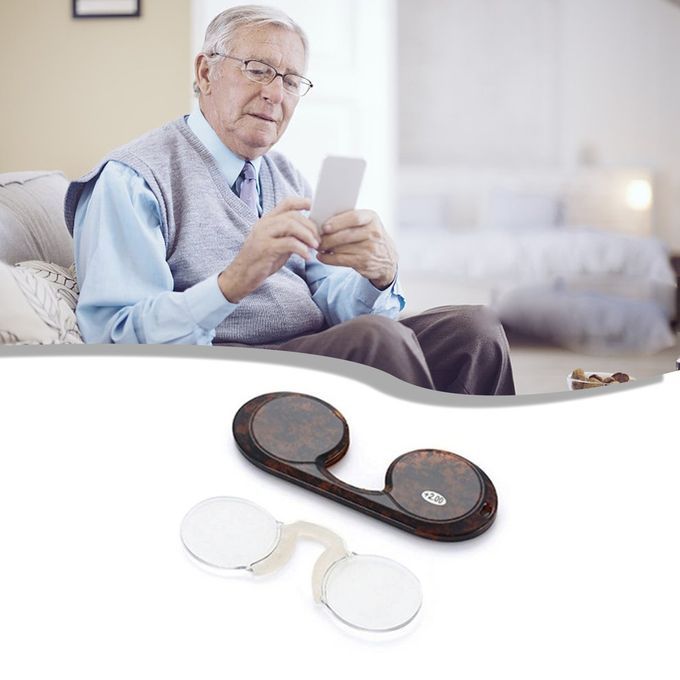 Frameless Presbyopia Gl Es Portable Soft Sili One Nose  Lip Presbyopia Gl Es  Lip Nose Reading Presbyopia Gl Es-Hawksbill-150°