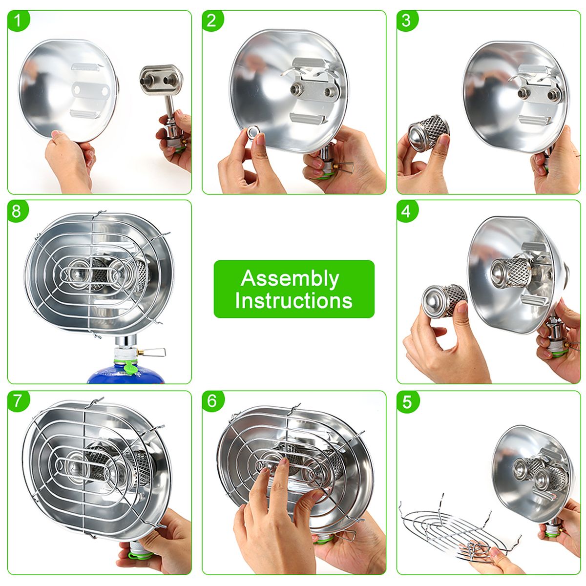Double Head Outdoor Heater Portable Infrared Ray Camping