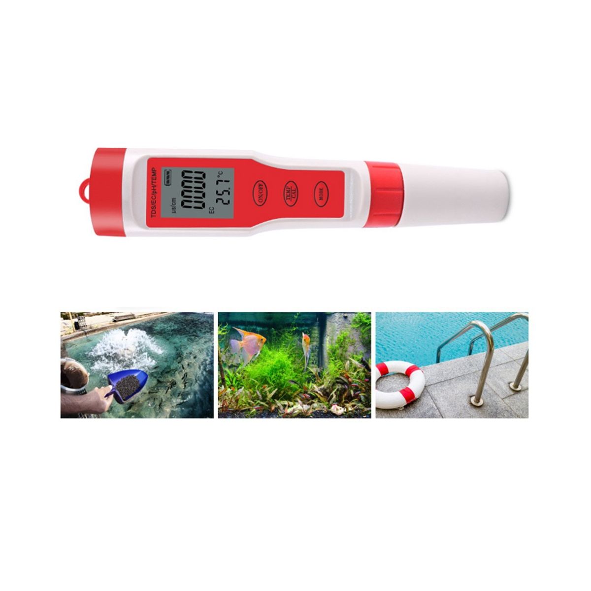 Digital Water Quality Monitor Tester-PHTDSECTemp Analyze Monitor Tester for PoolDrinking WaterAquariumsLife WaterA