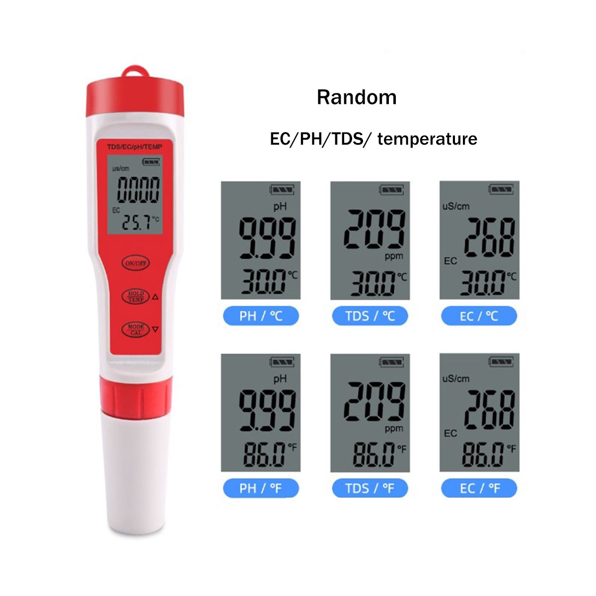 Digital Water Quality Monitor Tester-PHTDSECTemp Analyze Monitor Tester for PoolDrinking WaterAquariumsLife WaterA