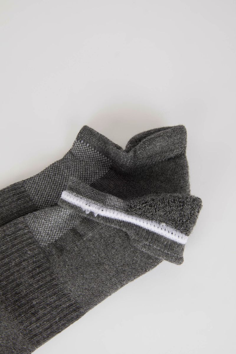 2-Piece Man Low Cut Low Cut Socks - Grey