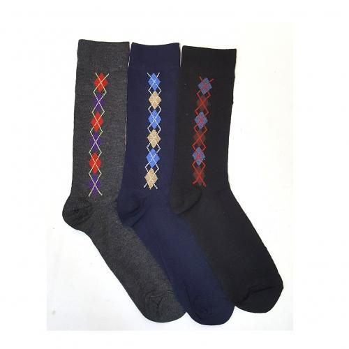 3-in-1 Men's Cotton Premium Socks, Multicolor