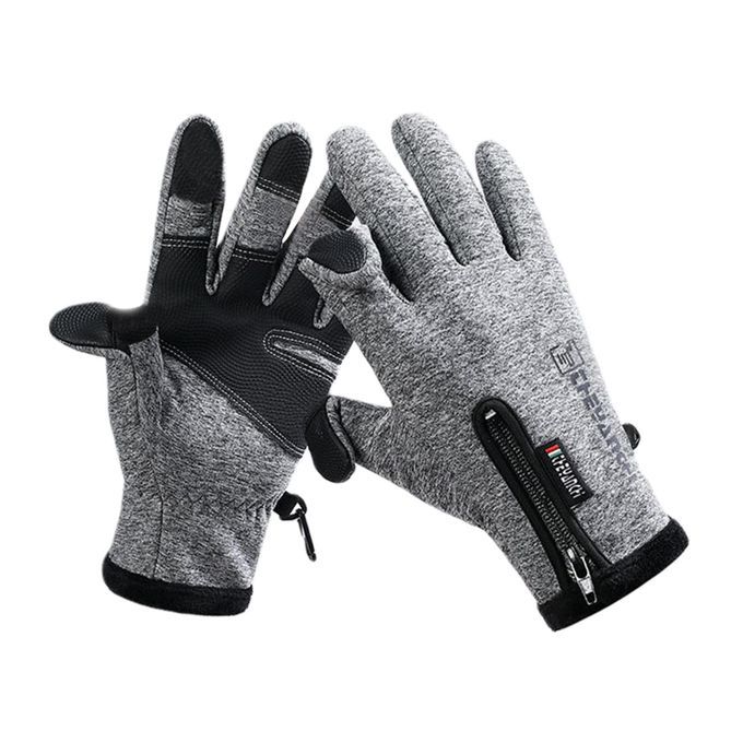 Winter  Touch Screen Thermal For Outdoor Cross-Country M Grey