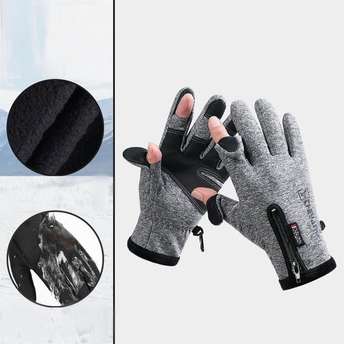 Winter  Touch Screen Thermal For Outdoor Cross-Country M Grey