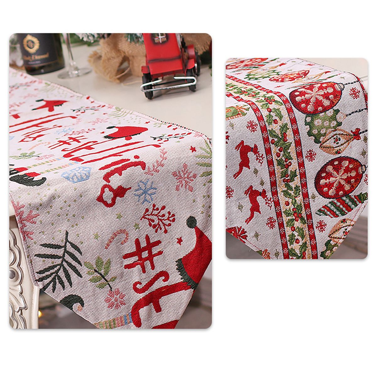 Merry Christmas Table Runner For Parties  Pattern Table