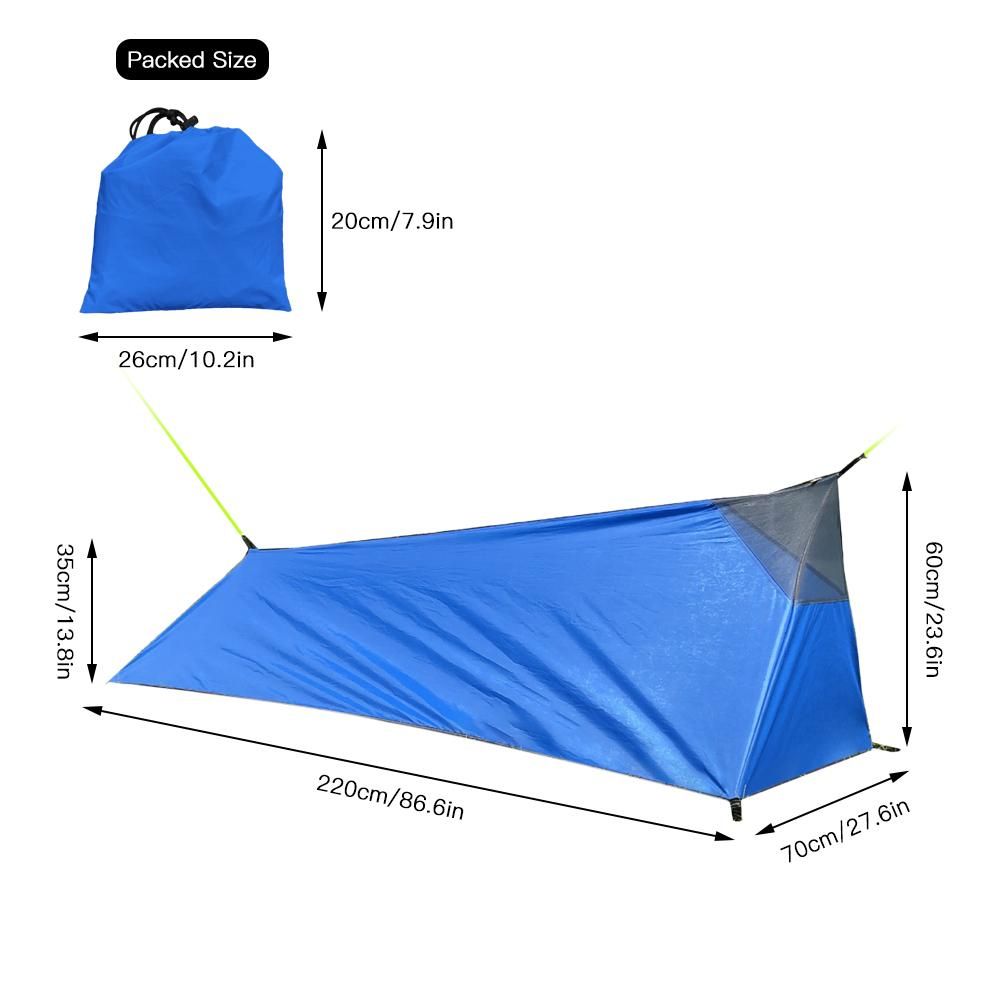 Backpacking Tent Outdoor Camping Sleeping Bag Tent Lightweight Single Person Tent with Net