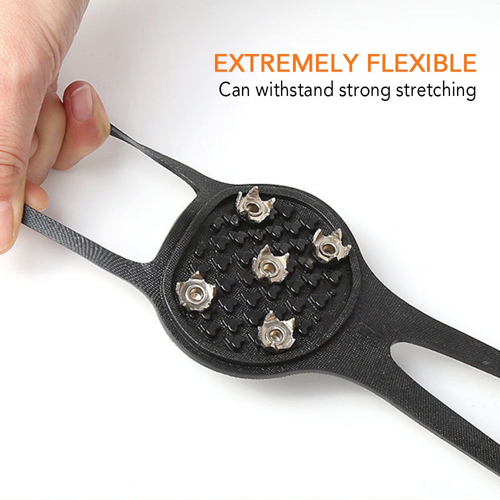 5 Teeth Ice Grippers Non-Slip Shoe Covers Ice Grips Cleats