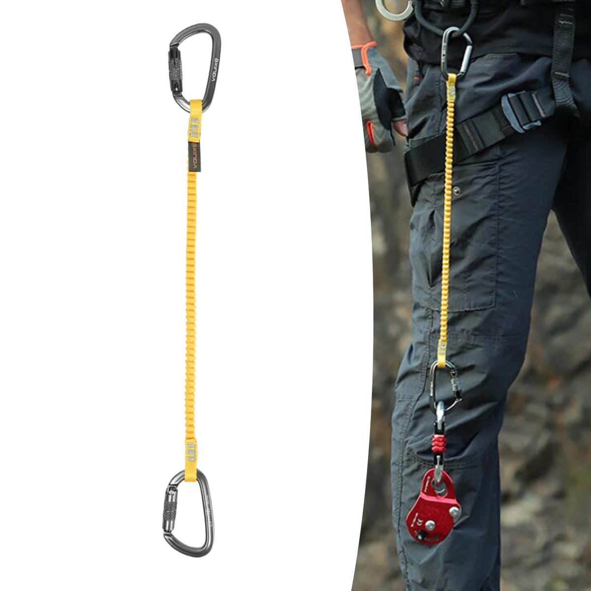 Climbing Elastic Rope Resistance Rope Retractable Safety