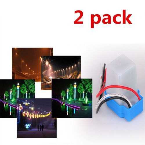 2pcs Automatic On/Off Street Light Sensor Switch