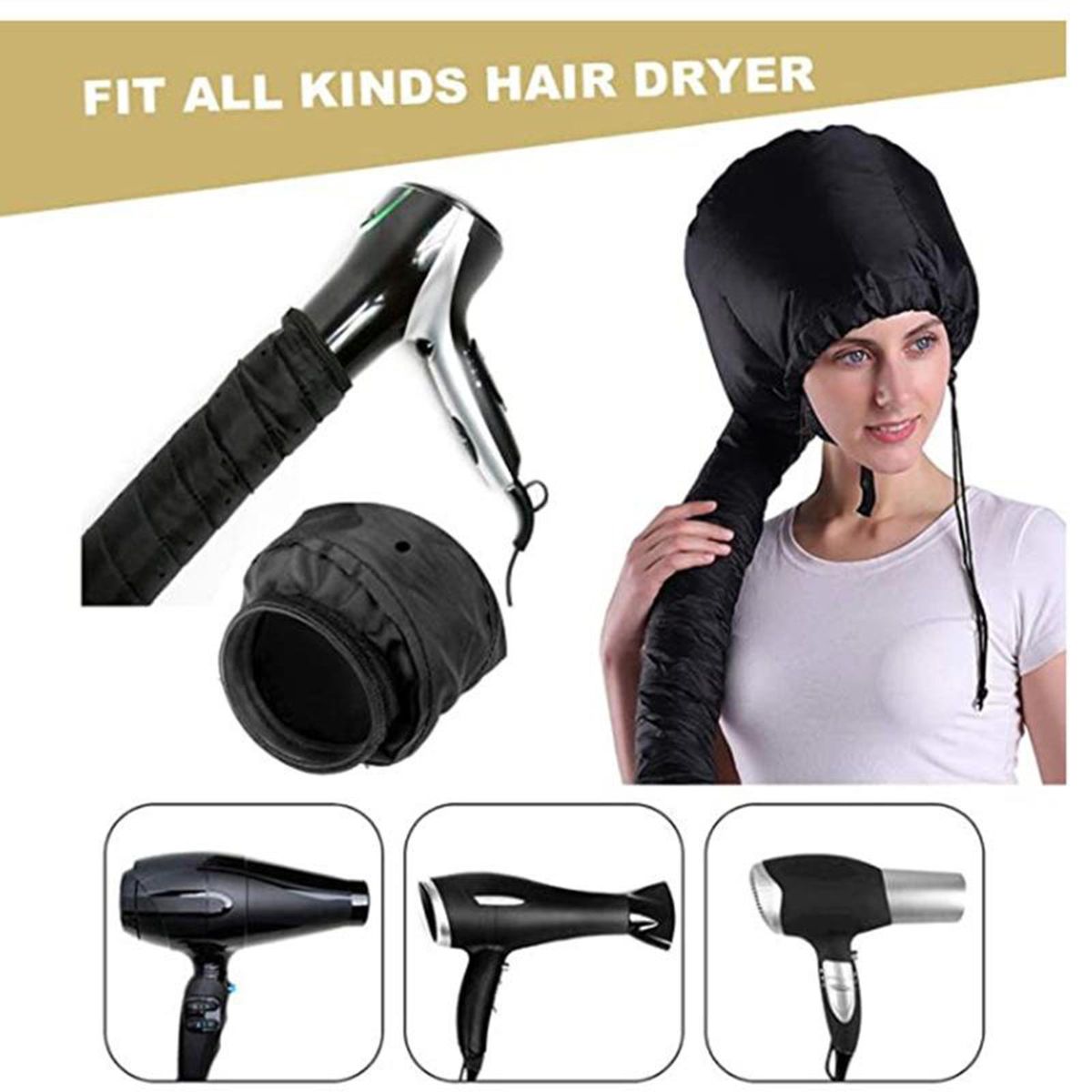 Bonnet Hood Hair Dryer Attachment- Hooded Hair Dryer   Hand Held Soft