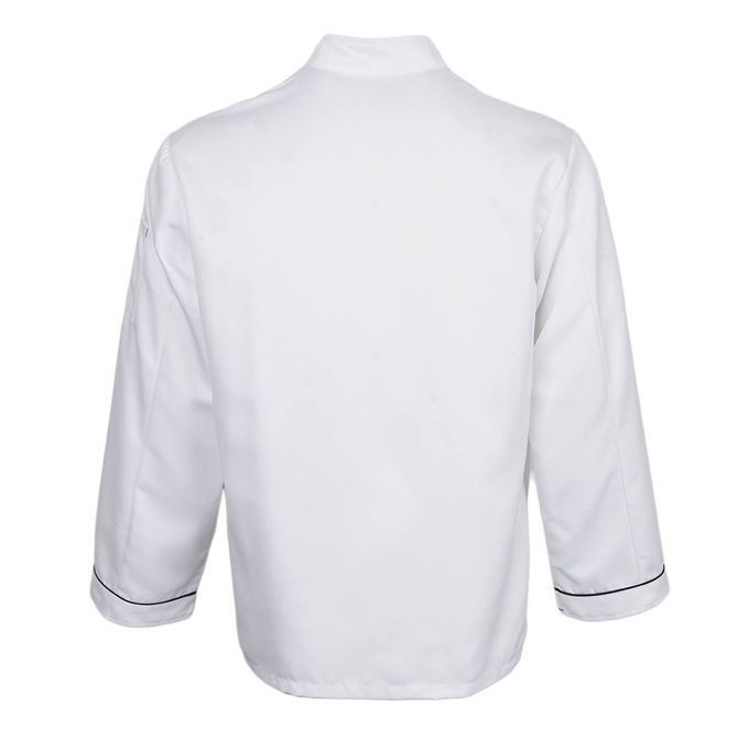 Men's Women's Long Sleeve Chef Jacket Coat Food Service XXXL White