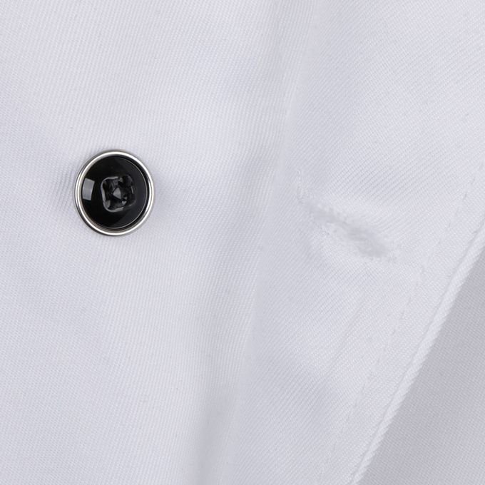 Men's Women's Long Sleeve Chef Jacket Coat Food Service XXXL White