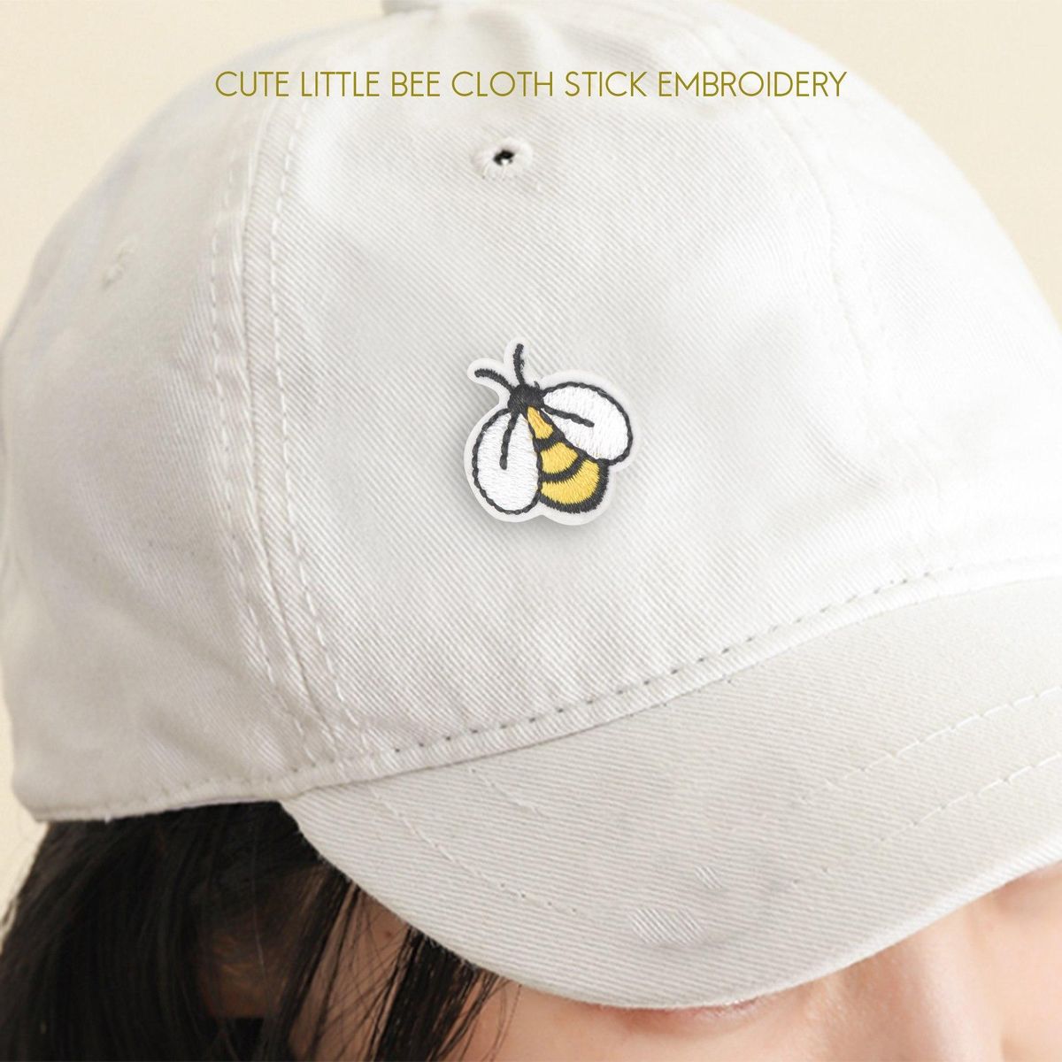 20 PCS Bee Sewing Patches Embroidered Applique Iron on