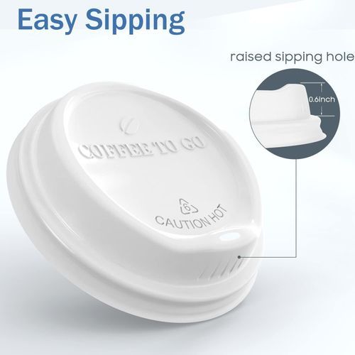 MRcup 12 Oz Hot Beverage Heat-free Coffee Cups With Lids And