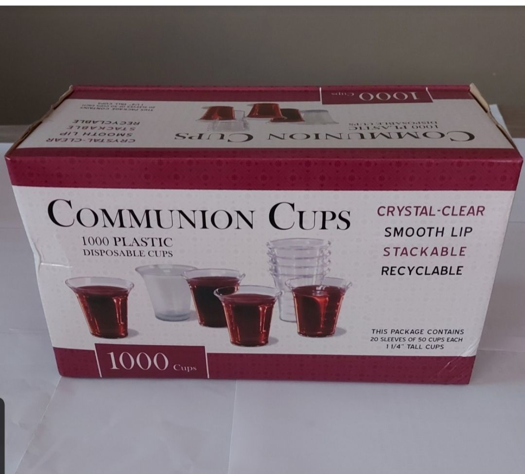 Disposable Holy Communion Plastic Cups - (1000 Pieces)