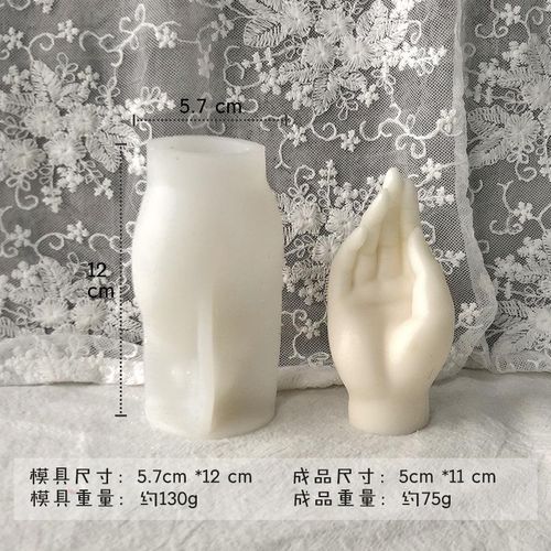 3D Middle Finger Candle Silicone Mold For DIY Making Soap Plaster Resin Craft Silicone Mold Holiday Party Gift Mold Candle Molds