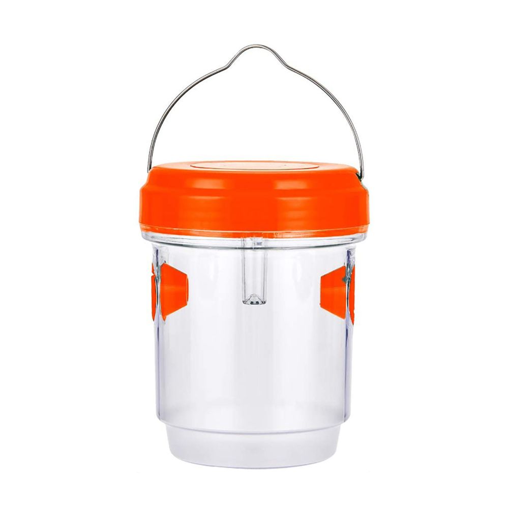 (Orange)LED Solar Powered Garden Patio Mosquito Wasp Killer