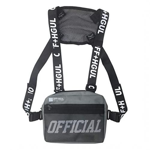 Tactical  Chest Bag Two Straps Chest Rig Bags Trendy Style Rectangle