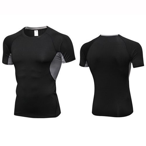 Men Workout Running T-Shirt Yoga Fitness Short Sleeve Tops Sports T-Shirt