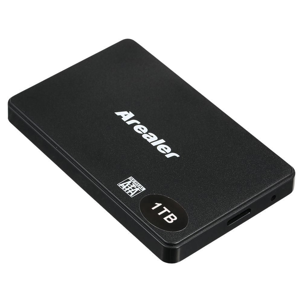 Arealer 1TB USB3.0 High-speed Portable Hard Disk 2.5 inch SATA Mobile Hard Drive High-speed Transmission for PC Laptop