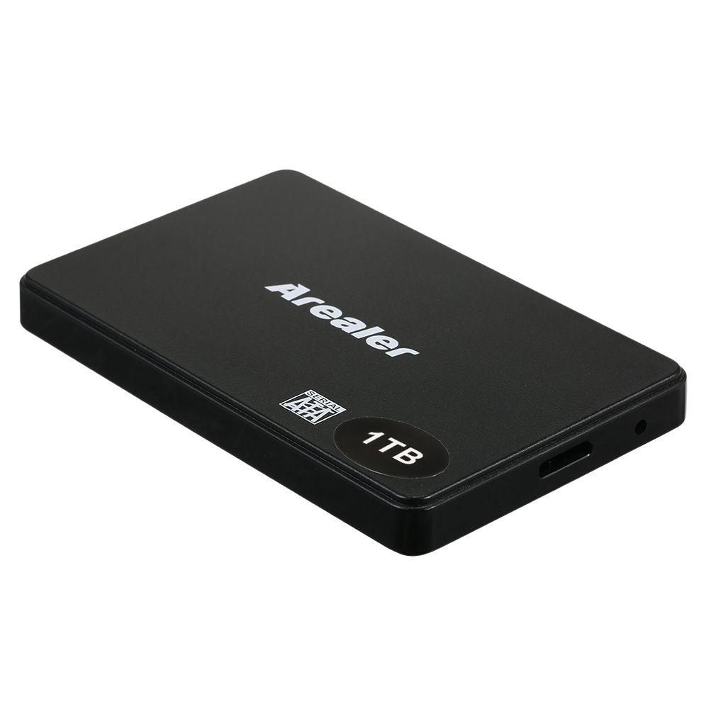 Arealer 1TB USB3.0 High-speed Portable Hard Disk 2.5 inch SATA Mobile Hard Drive High-speed Transmission for PC Laptop