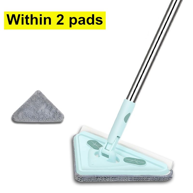 Large Window Cleaning Mop GlCleaner Wash Expansion Floor Sweeping Wall Wiper Car Supplies Kitchen ItAutomatic Door Brush-within 2 Pads