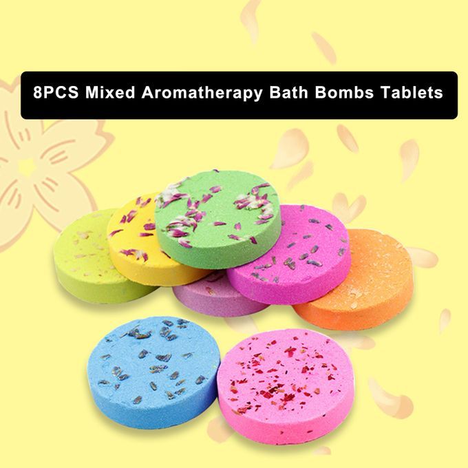 8PCS Mixed Aromatherapy 30g Mini Bath Tablets Fragrance