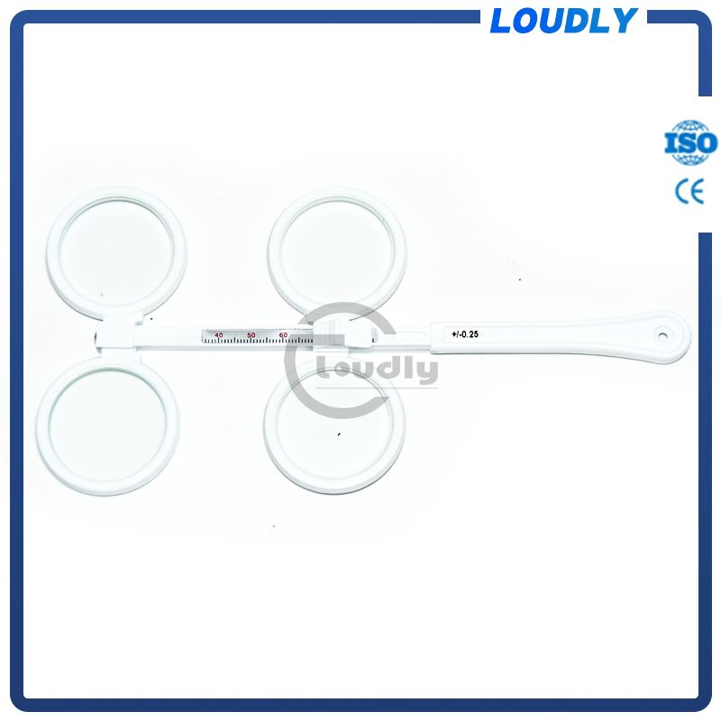High Quality 0.25D To 4.00D Scale Flip Lens Confirmation Test Optical Flipper Optometry Plastic Adjustable PD Ophthalmic FL-2