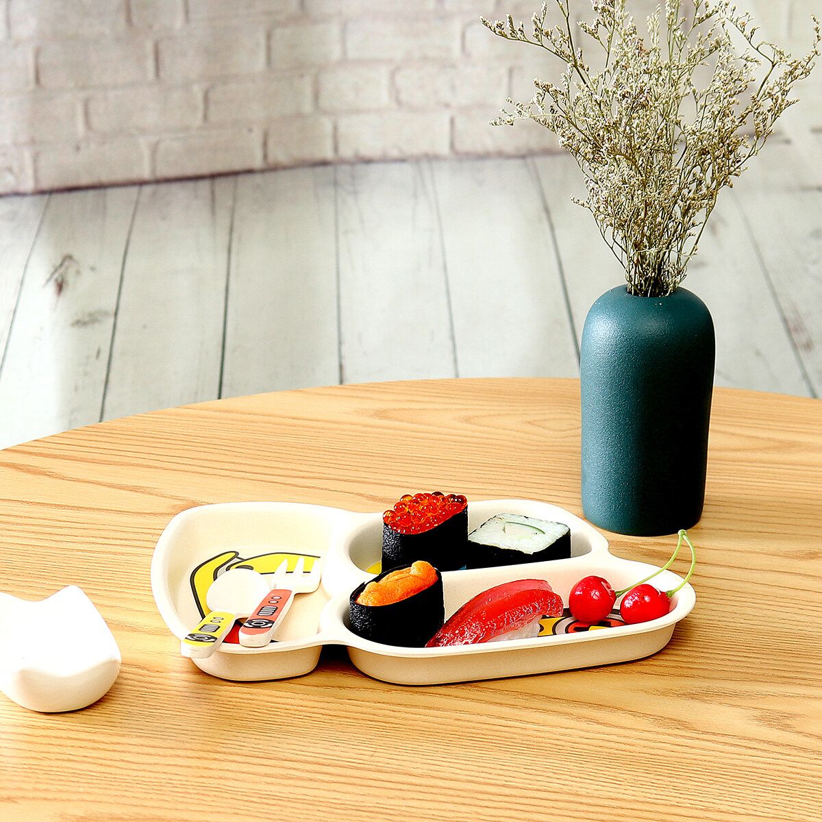 Kids Children's Boys Dump Truck Cutlery & Plate Dinner Set, Spoon Fork - Boxed 9yue Glitter Black