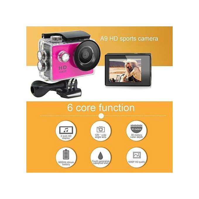 Mini A9 Dv Waterproof 1080P Full Hd Sport Action Camera Camcorder