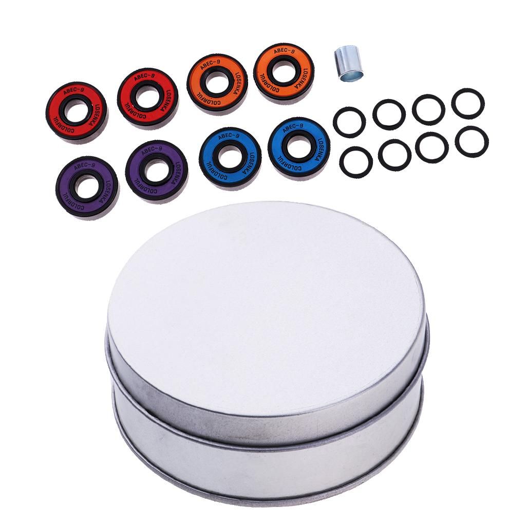 Premium Chrome Steel Skateboard Bearings Pro Longboard Bearings ABEC 9