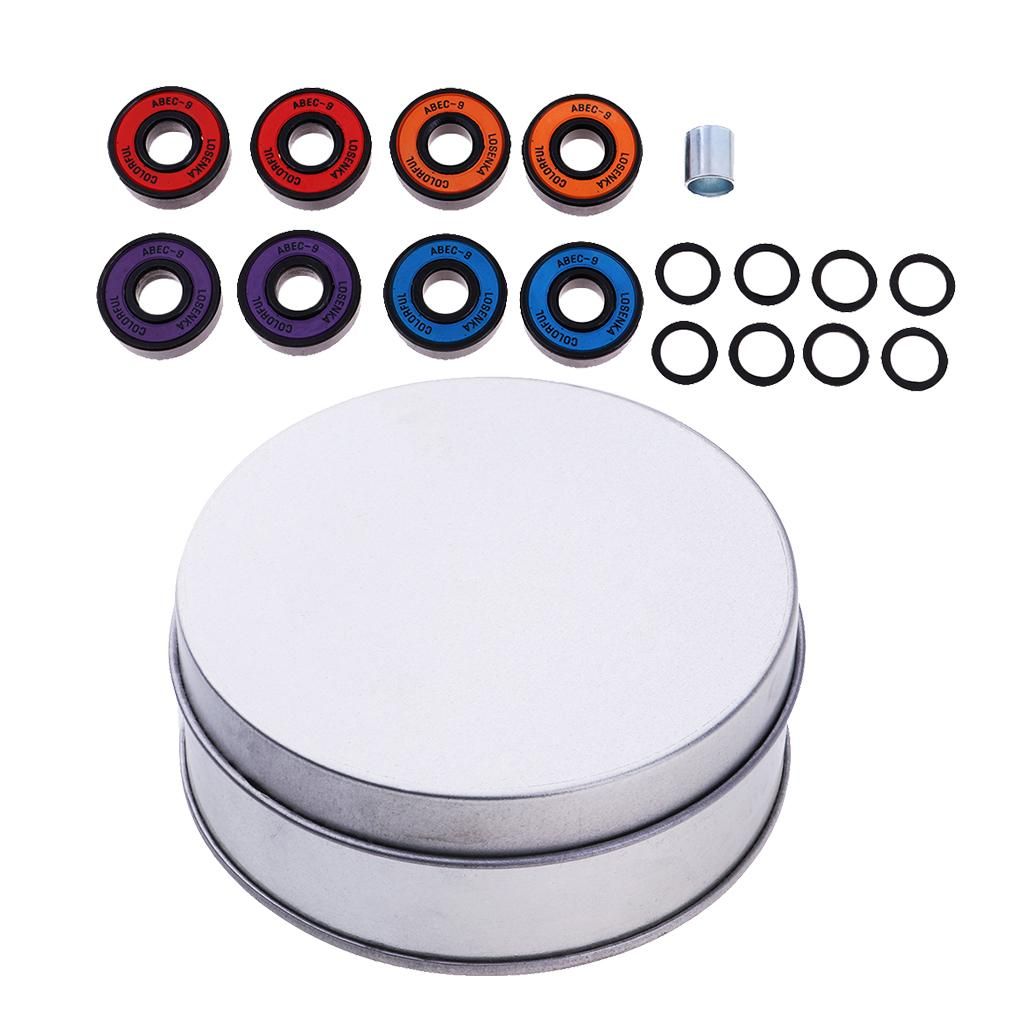 Premium Chrome Steel Skateboard Bearings Pro Longboard Bearings ABEC 9