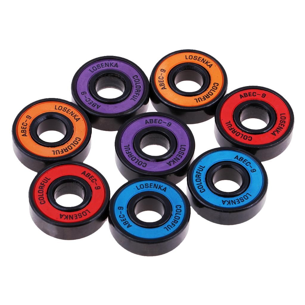 Premium Chrome Steel Skateboard Bearings Pro Longboard Bearings ABEC 9