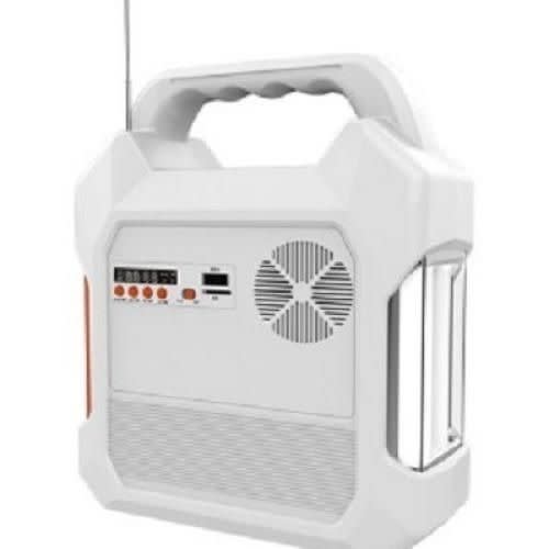 Rechargeable Solar Power Kit With Multimedia-audio System - 8000mah - Km-915