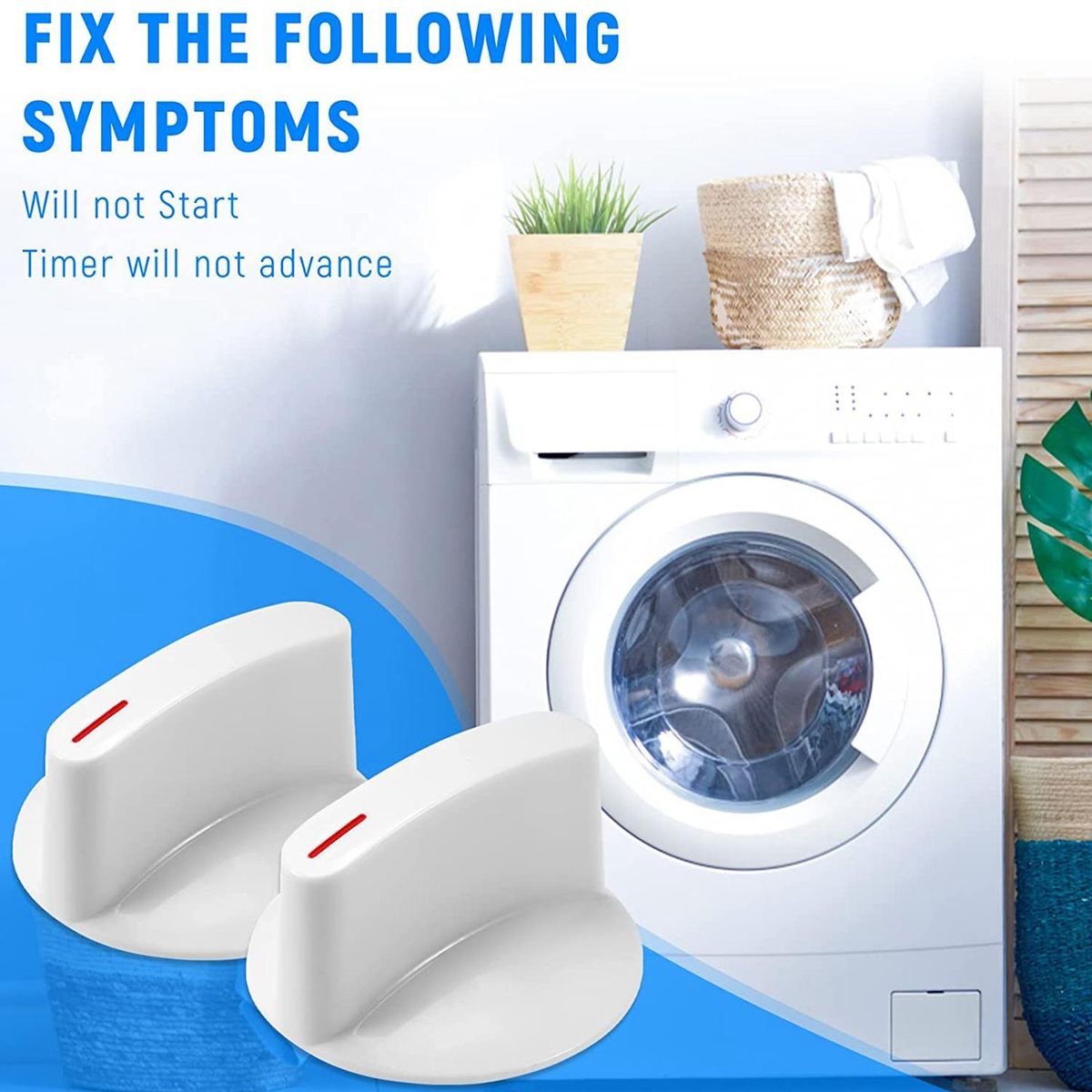 WH1X2721 Dryer KnobRepment for Dryer Machine PartsReps AP2044893 123C7931 EA271094 PS271094