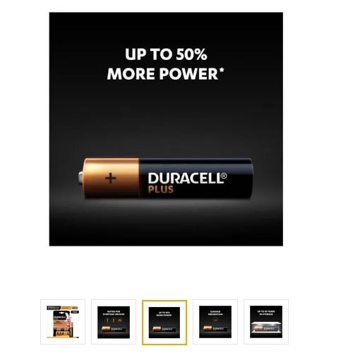 Plus Alkaline Battery- AAA  X 4 - 1 pack