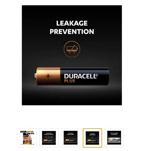 Plus Alkaline Battery- AAA  X 4 - 1 pack