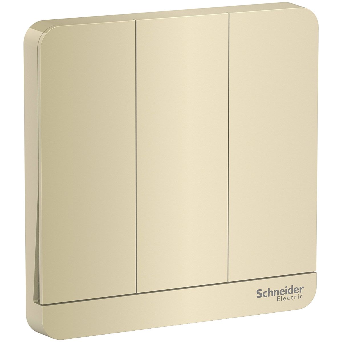 AvatarOn Switch, 16AX, 3 Gang 2 Way, LED, Wine Gold