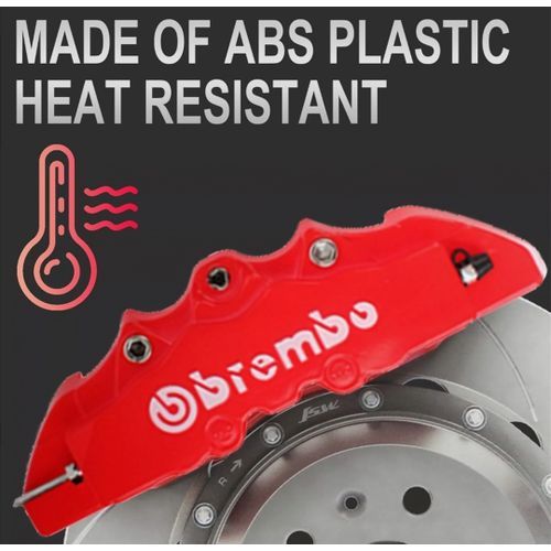 4pcs 3D Brembo Style Car Disc Brake Caliper Cover