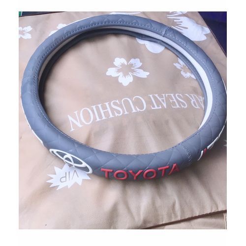 Universal Toyota Steering Wheel Cover Gray
