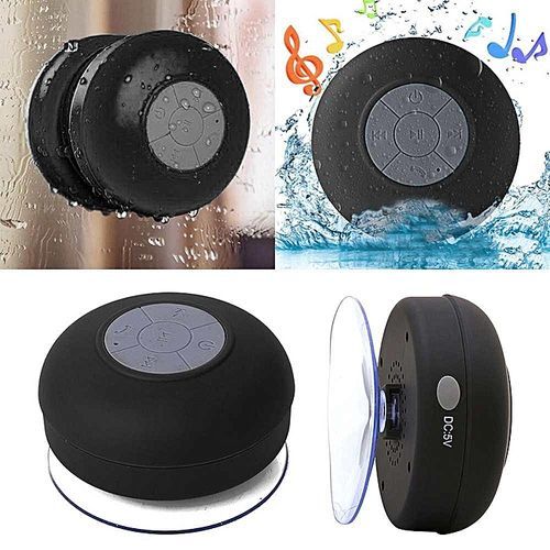 1PC Portable Waterproof Wireless Stereo Bluetooth Speaker FM Radio Black Music HT-S