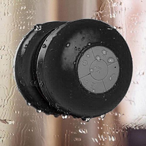 1PC Portable Waterproof Wireless Stereo Bluetooth Speaker FM Radio Black Music HT-S
