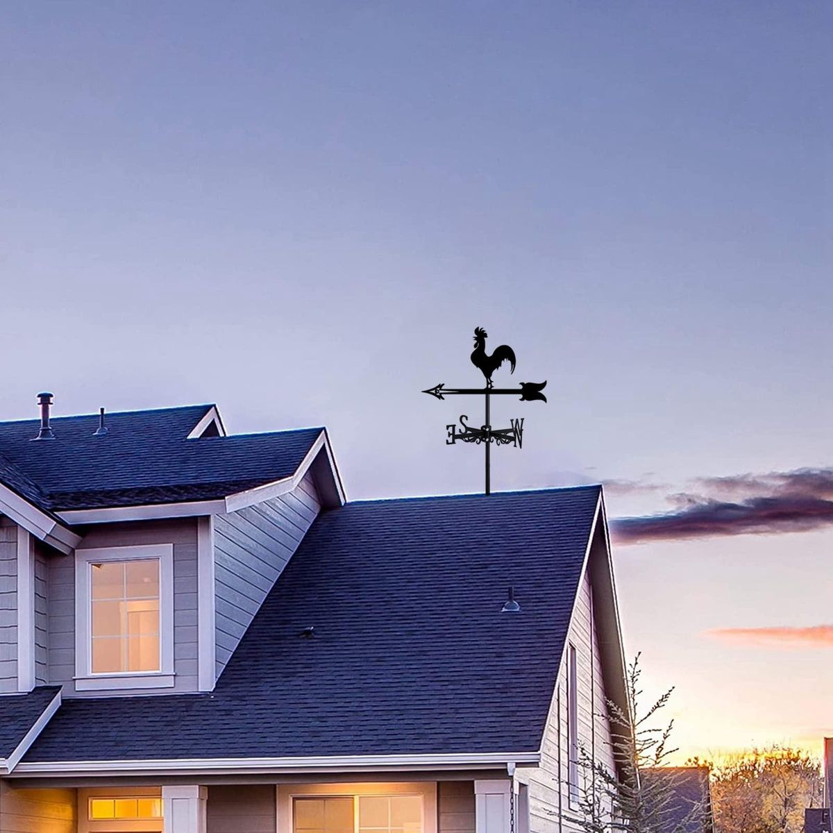 Rooster Weather Vane - Retro Cockerel Weathervane