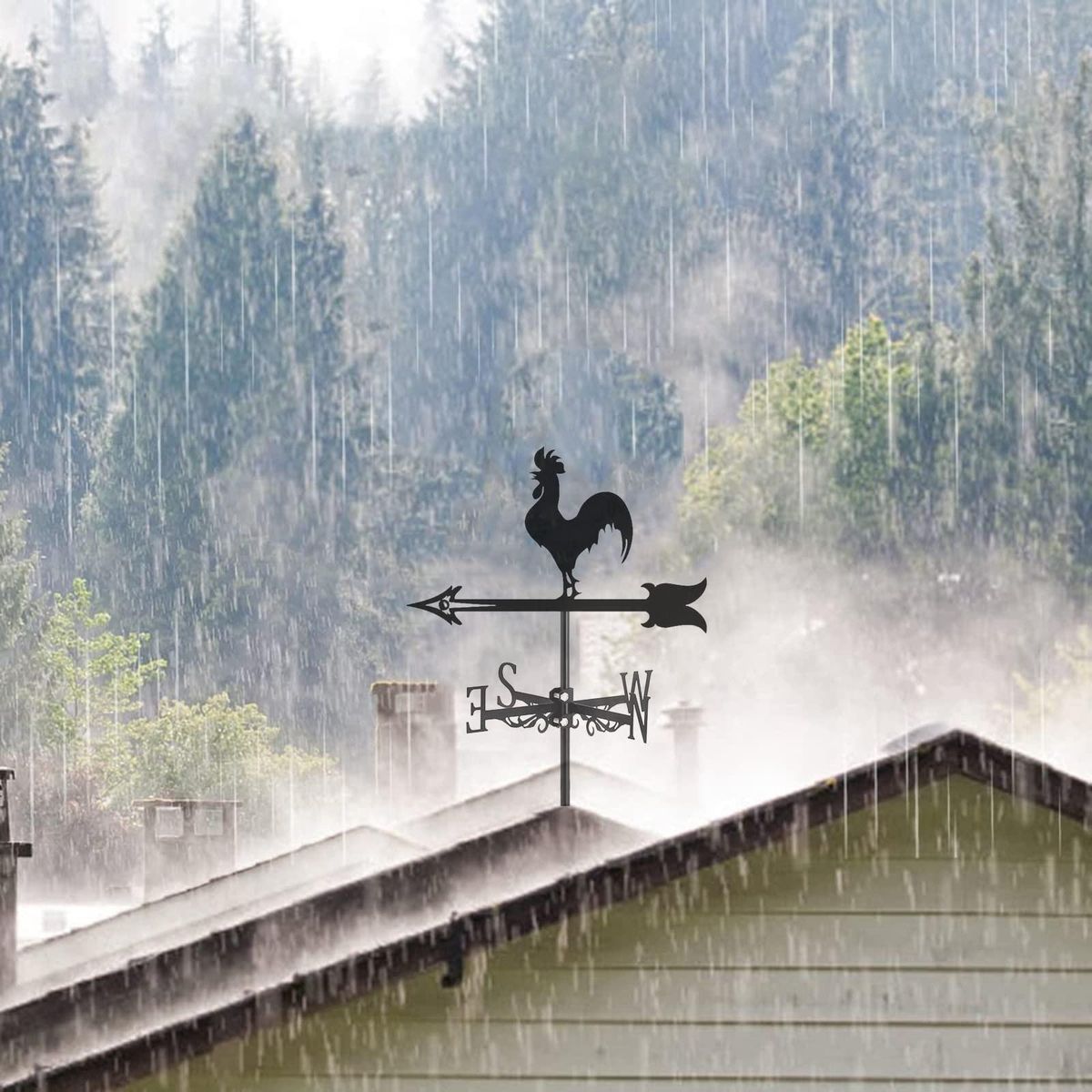 Rooster Weather Vane - Retro Cockerel Weathervane