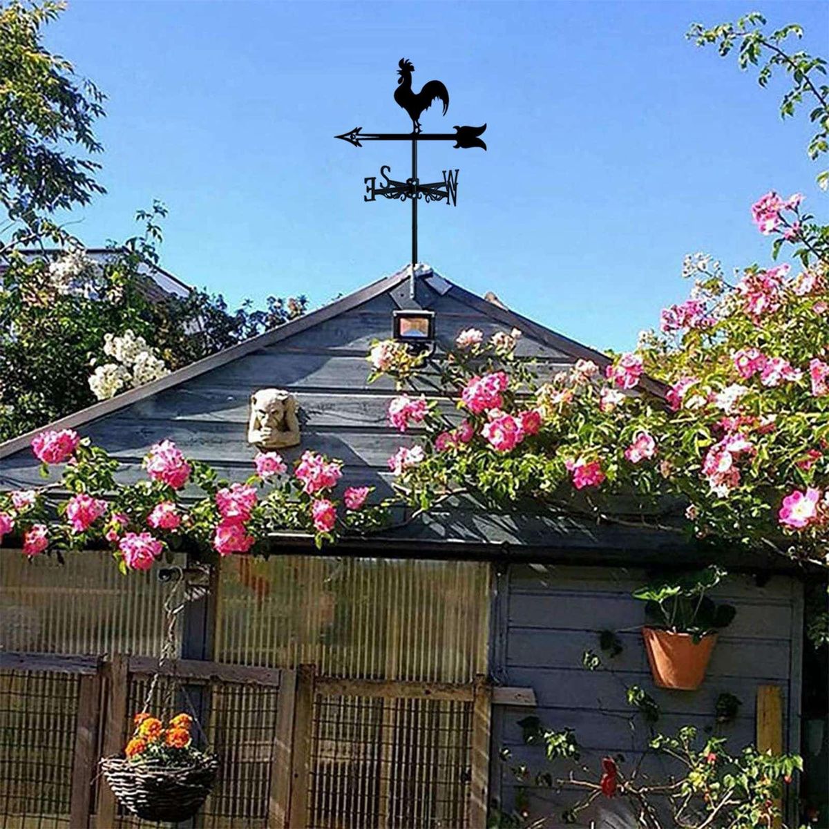 Rooster Weather Vane - Retro Cockerel Weathervane