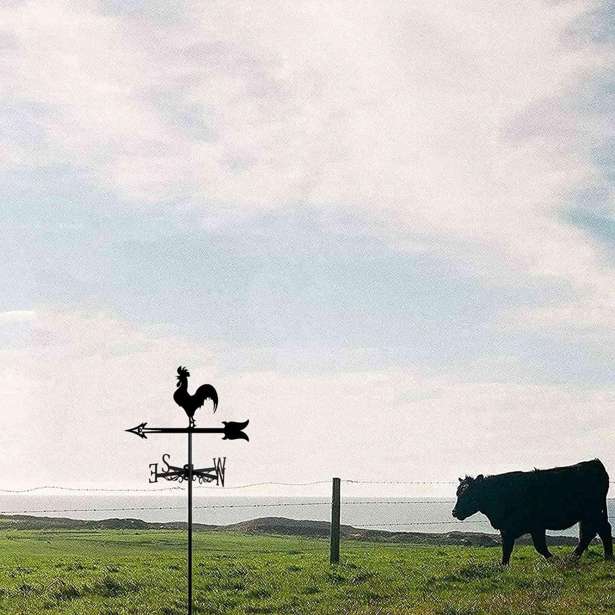 Rooster Weather Vane - Retro Cockerel Weathervane