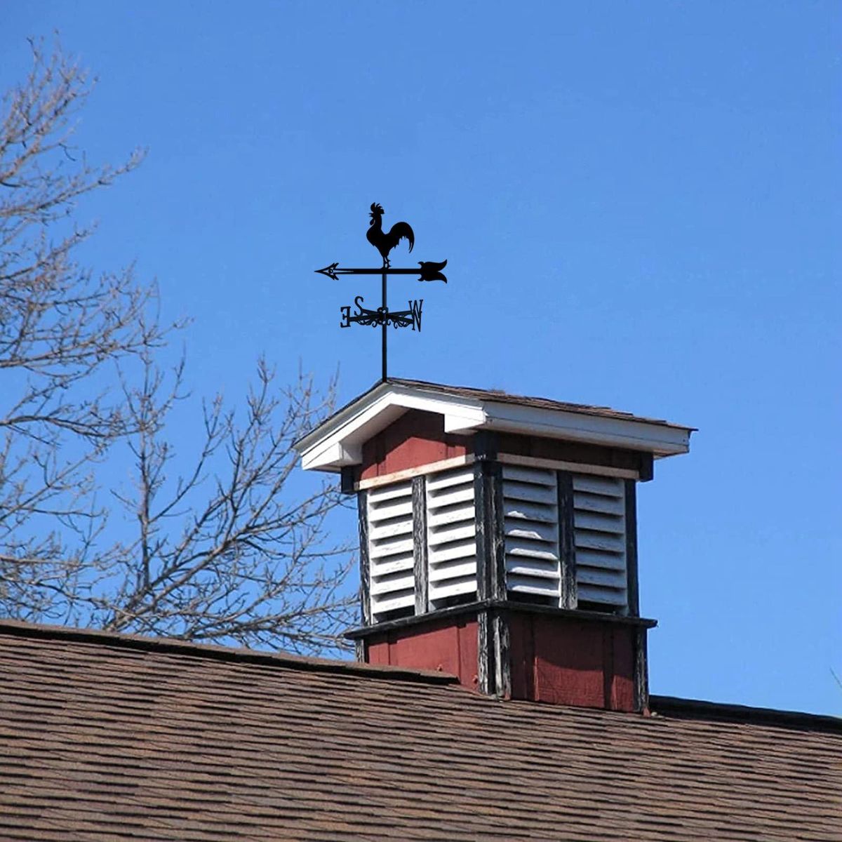Rooster Weather Vane - Retro Cockerel Weathervane