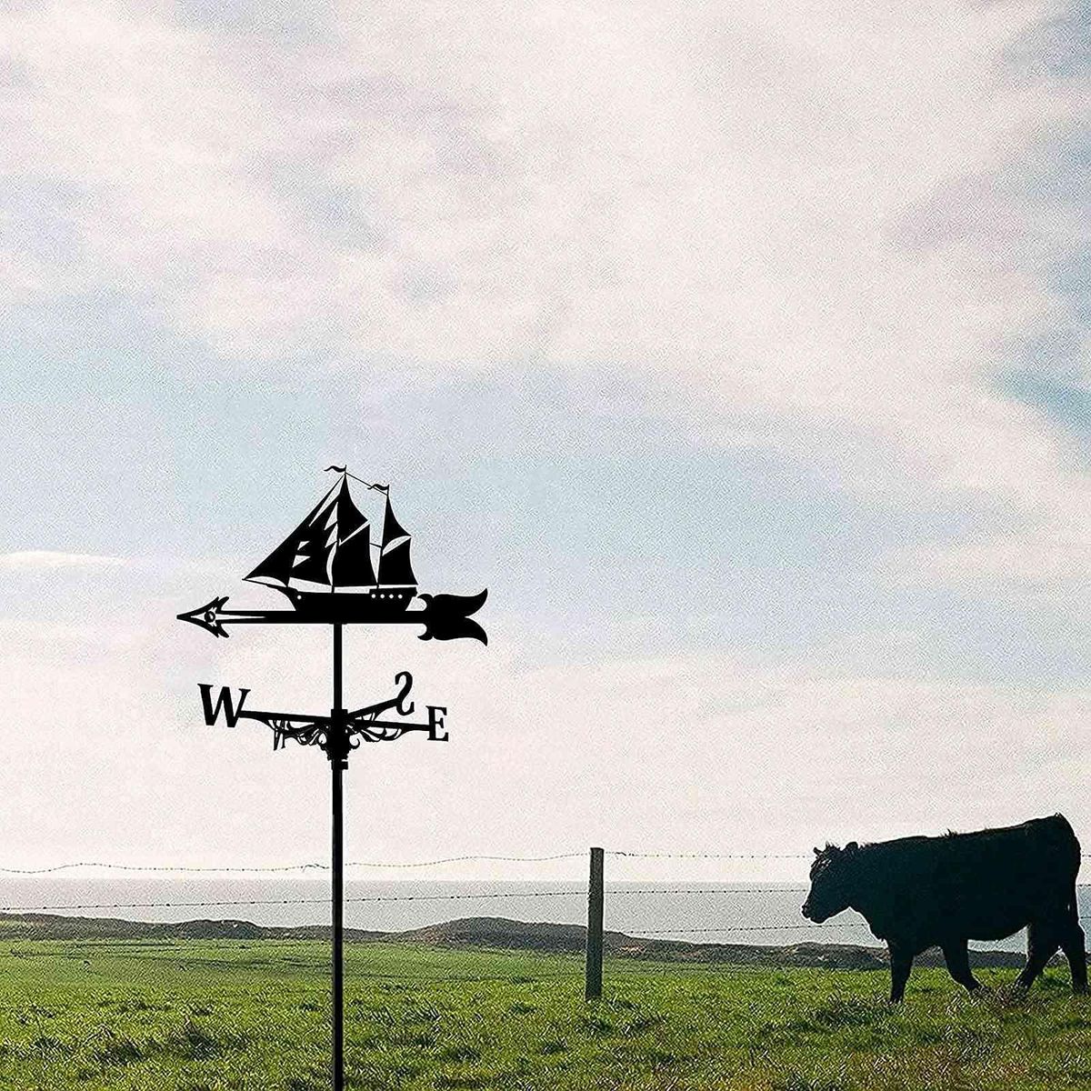 Sailboat Weather Vane - Retro Sailboat Weathervane