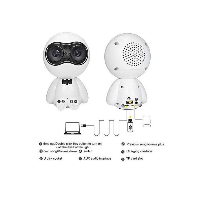 AS102L Mini Bluetooth Speaker Cute Pet Shape Speaker With LED Loudspeaker HT-S